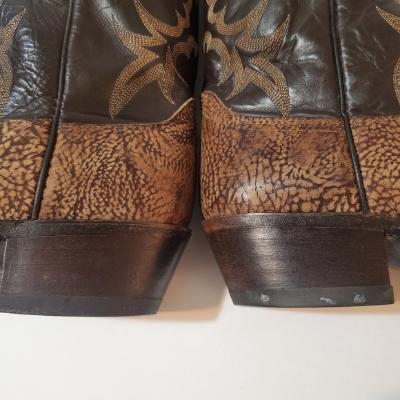 Dan Post Leather Western Cowboy Boots - Picture 8 of 16